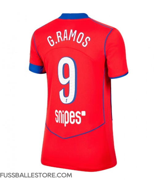 Günstige Paris Saint-Germain Goncalo Ramos #9 3rd trikot Damen 2025-26 Kurzarm Günstige Paris Saint-Germain Goncalo Ramos #9 3rd trikot Damen 2025-26 Kurzarm